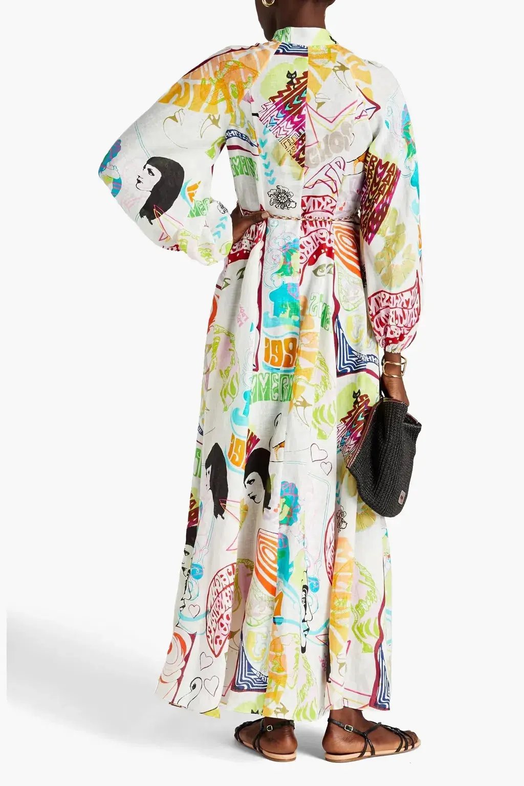 Zimmermann Shelly Billow Long Dress Poster Print Size 1 (AU 8 -10) photo 2