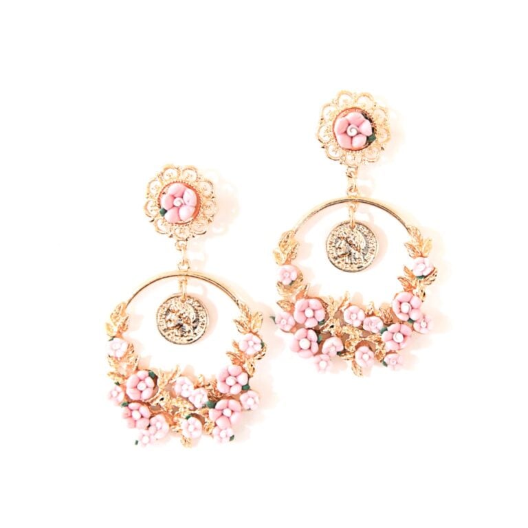 Ashlee Lauren Pink Poppy Earrings photo 4