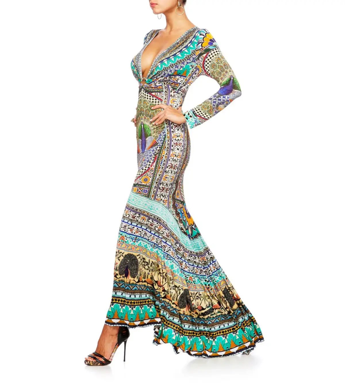 Camilla U Ring Neckline Long Dress The King And I Size XS / AU 8 photo 4