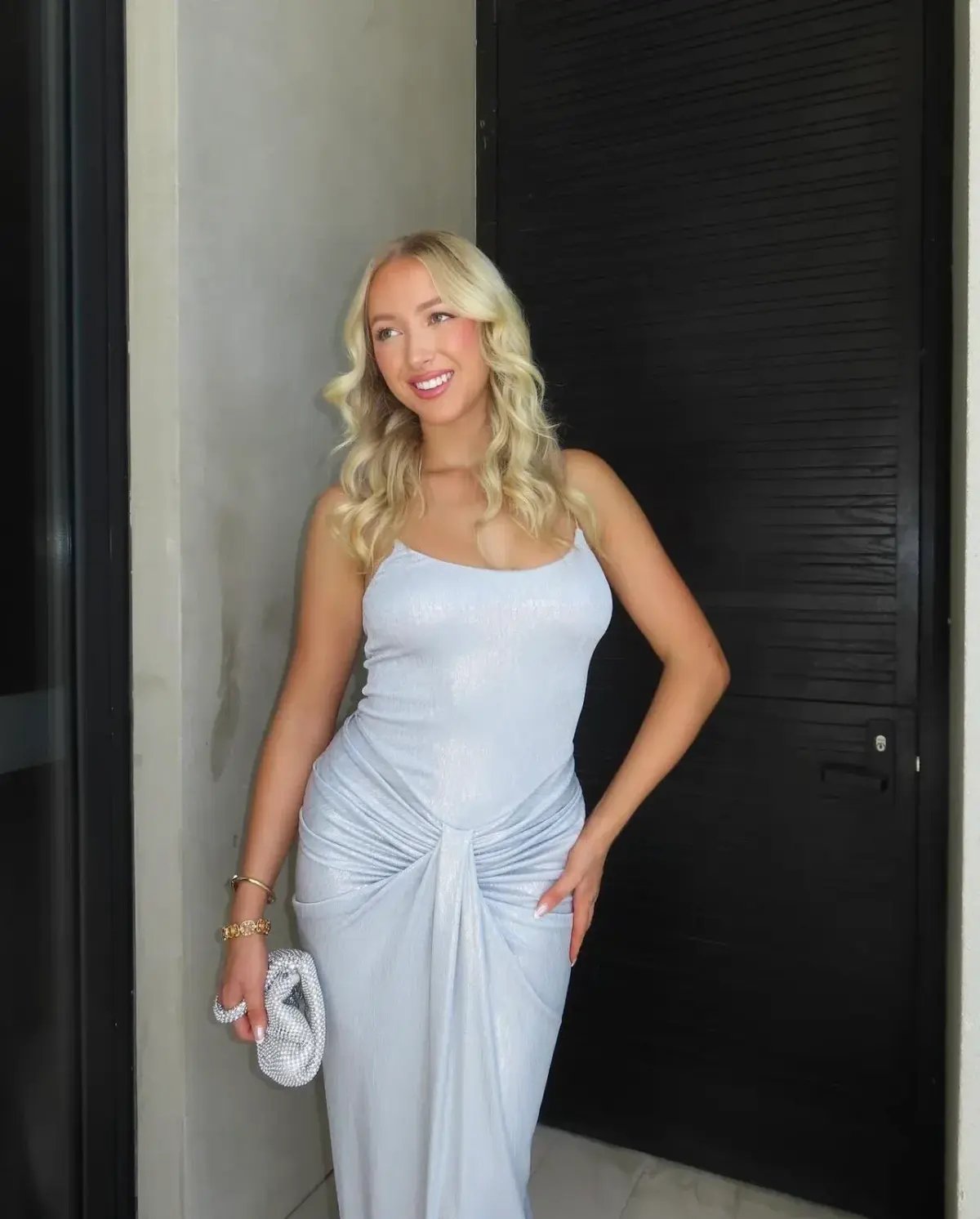 Natalie Rolt Allora Gown Silver Size 1 / AU 8 photo 2