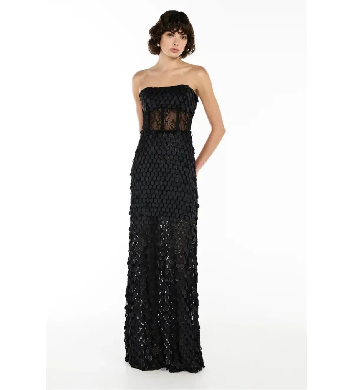 Manning Cartell Supreme Extreme Strapless Gown Black Size AU 6 photo 2