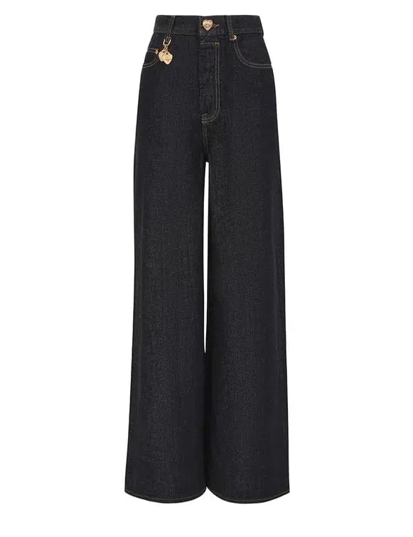 ZIMMERMANN CRUSH STRAIGHT JEAN BLUE SIZE 10 photo 3