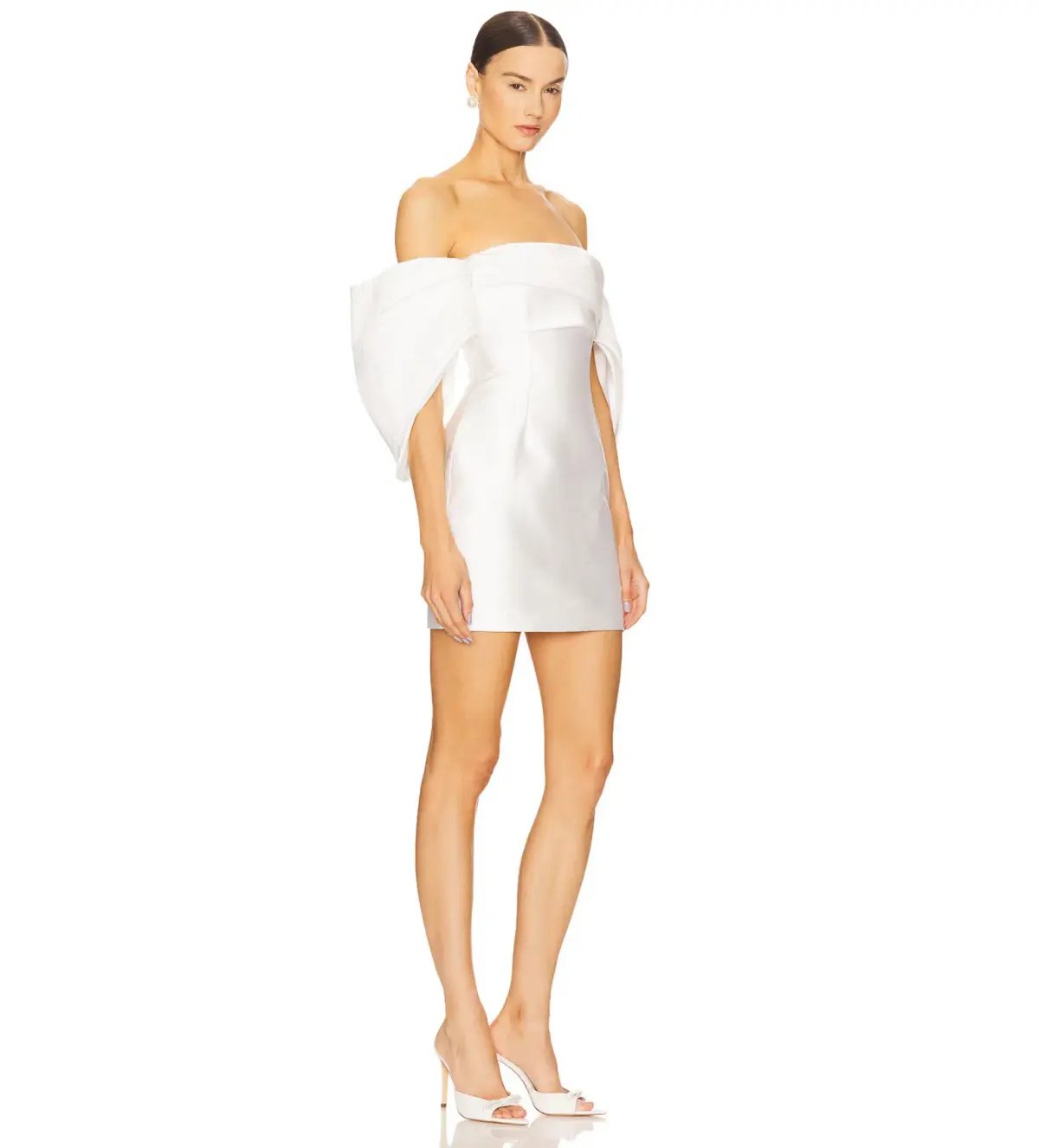 Solace London The Elina Mini Dress Cream Size AU 12 photo 2