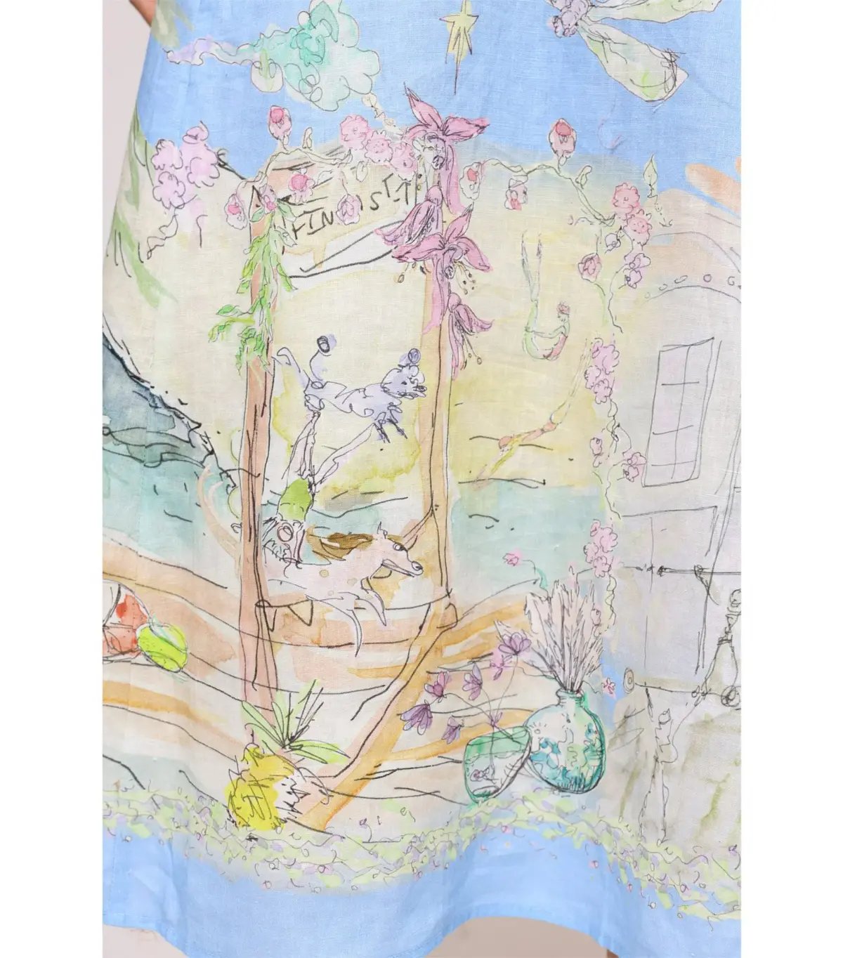 Alemais Anouk Midi Dress Sky Size AU 10 photo 4