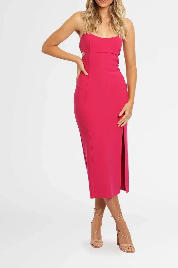 Bec & Bridge Amelie Panel Dress Pink Size 8 photo 3
