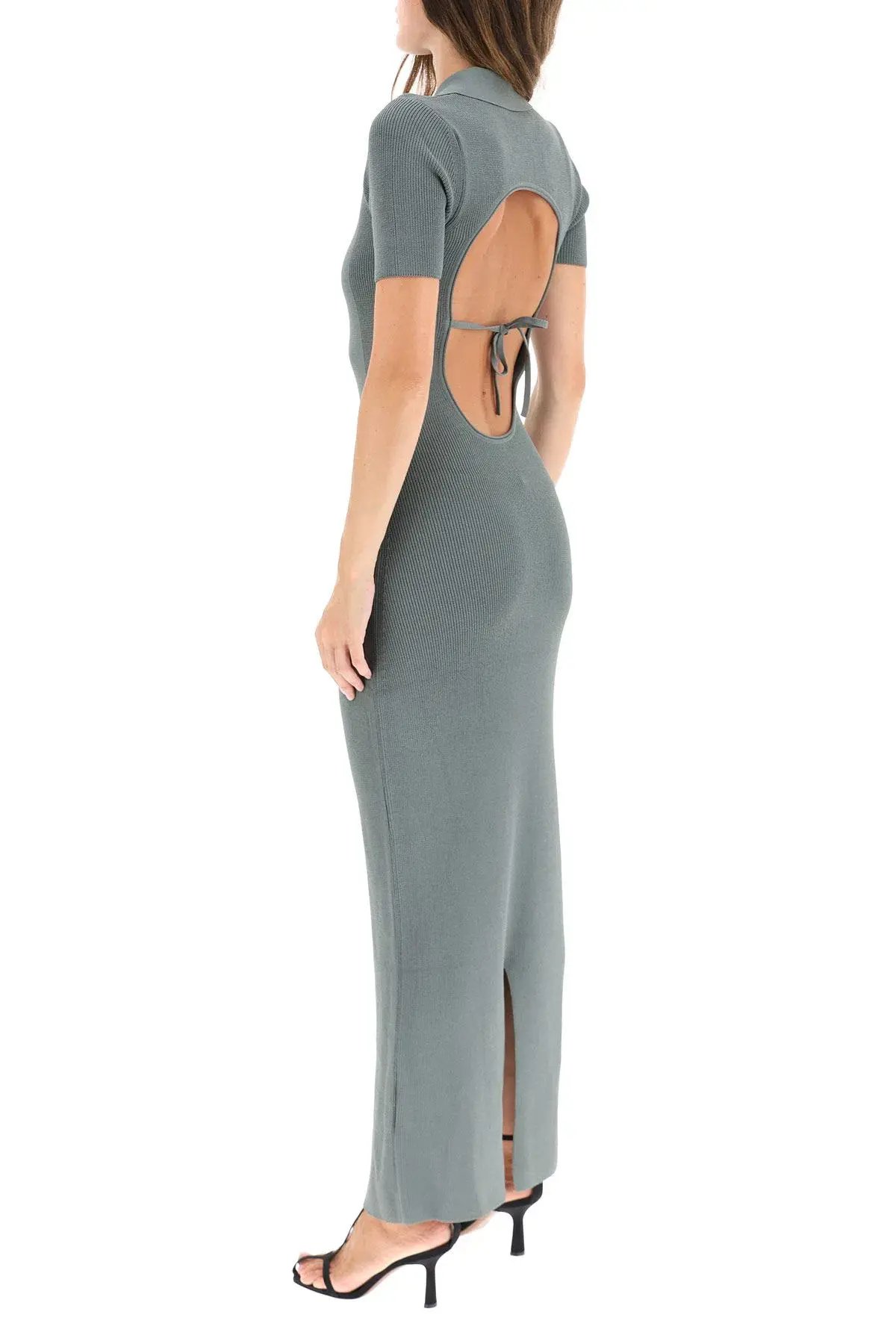 Jacquemus La Robe Maille Dress Green Size 8 photo 2