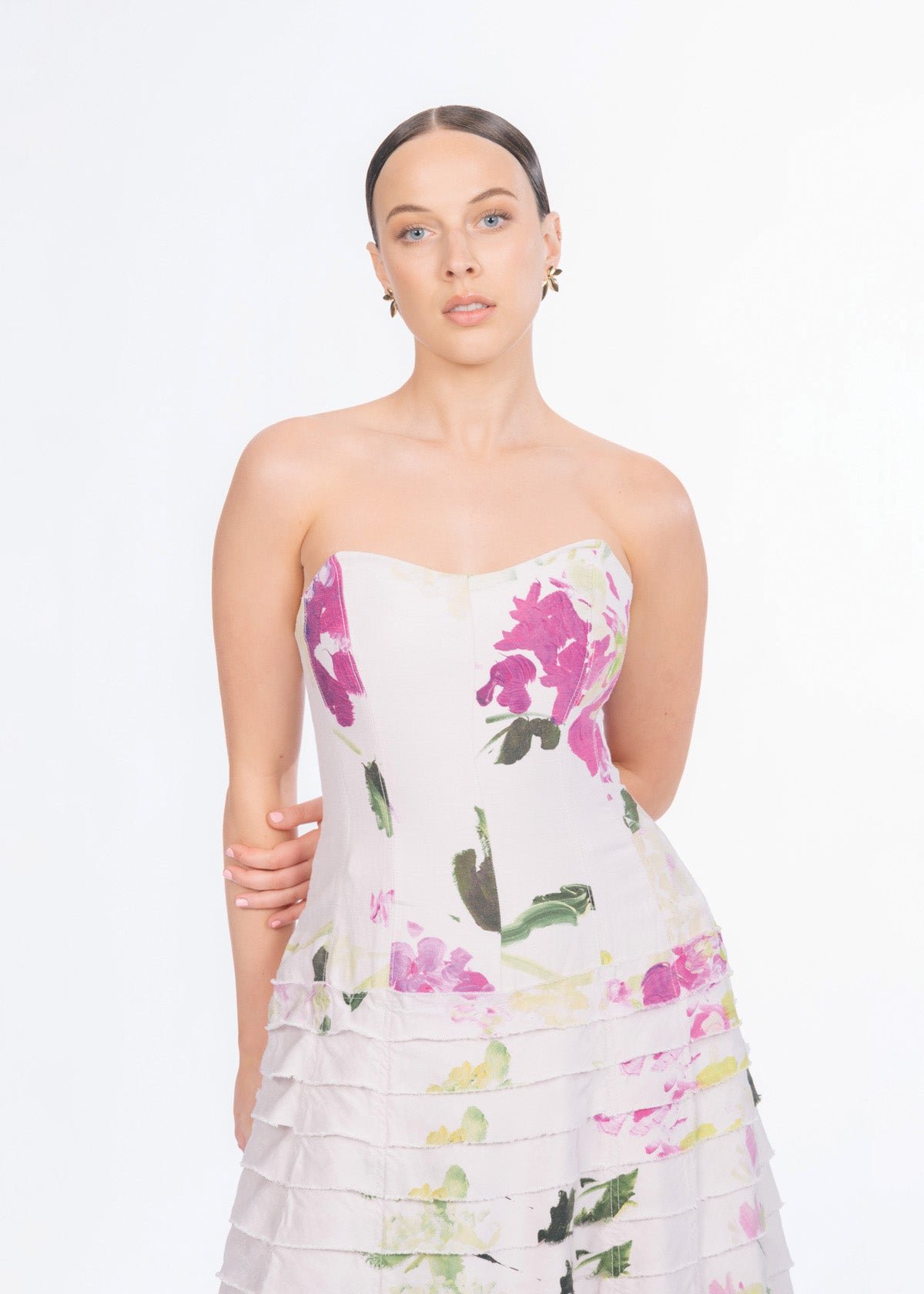 Victoria Gown in Wild Hydrangea photo 2