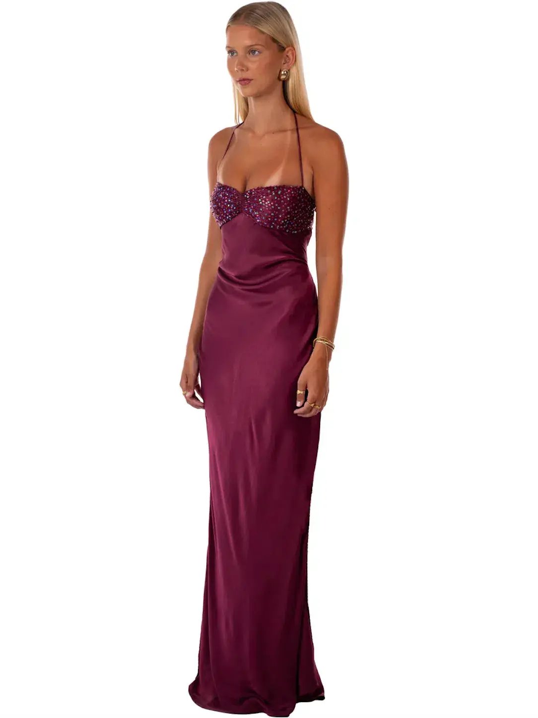 I Am Delilah Jade Maxi Dress Berry Size S / AU 8-10 photo 2