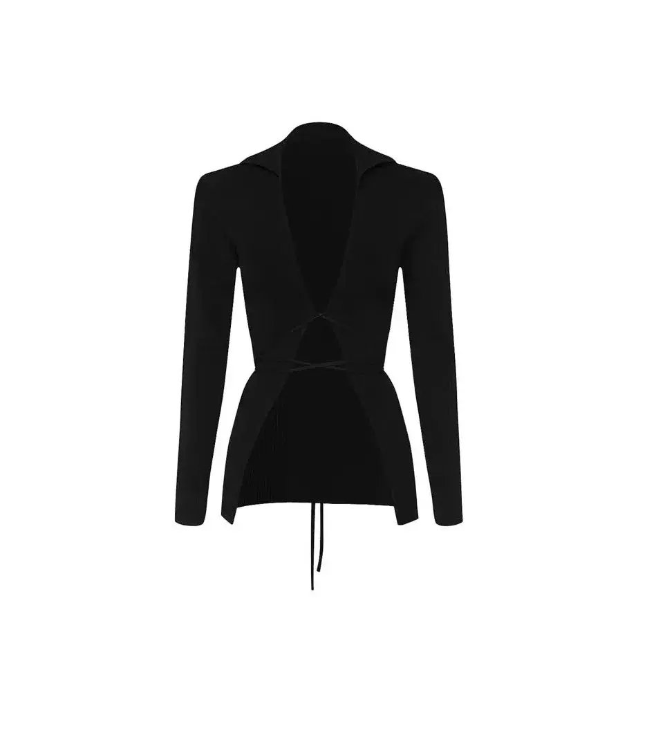Christopher Esber Tie Front Knit Cardigan Black Size XXS/ Au 4 photo 4