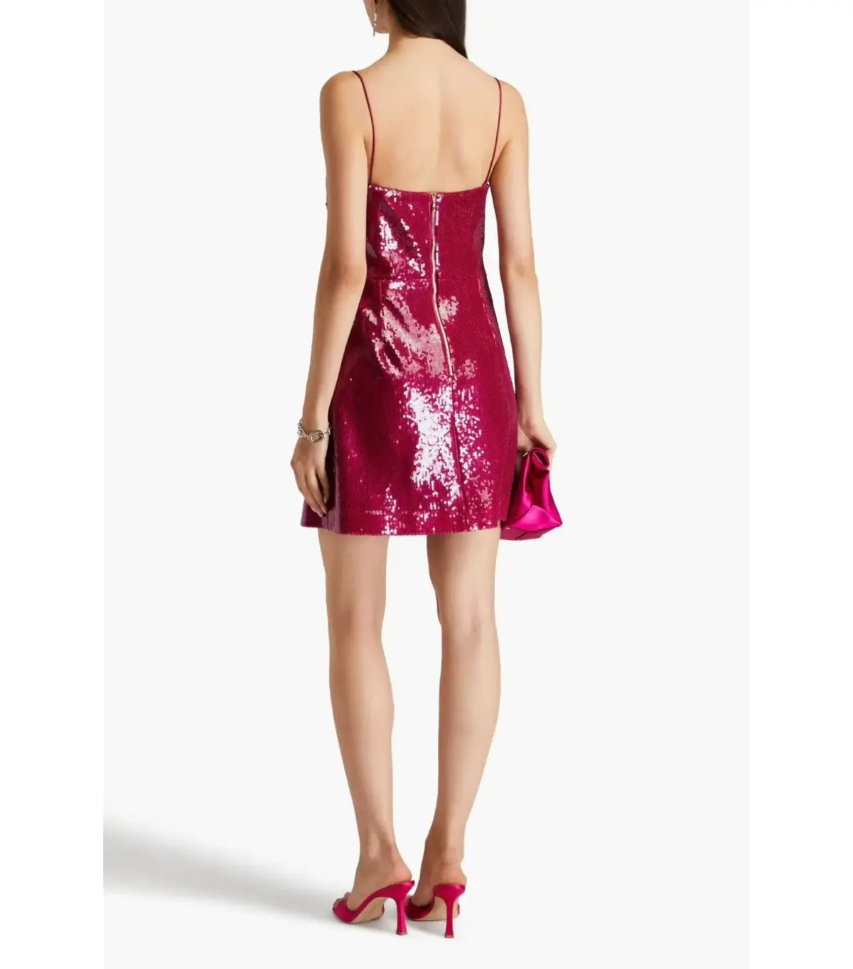 Rebecca Vallance Courtney Mini Dress Magenta Size AU 6 photo 2