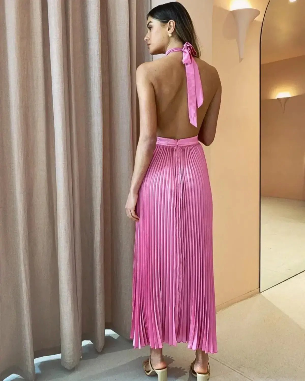 Lidee Renaissance Split Gown Hot Pink Size AU 10 photo 3