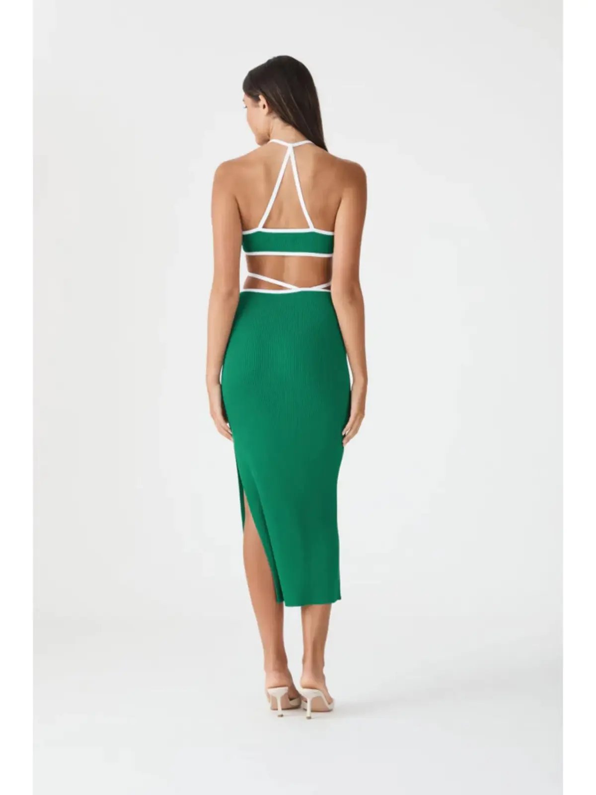 San Slone Gabby Midi Dress Green Size XS / AU 6 photo 4