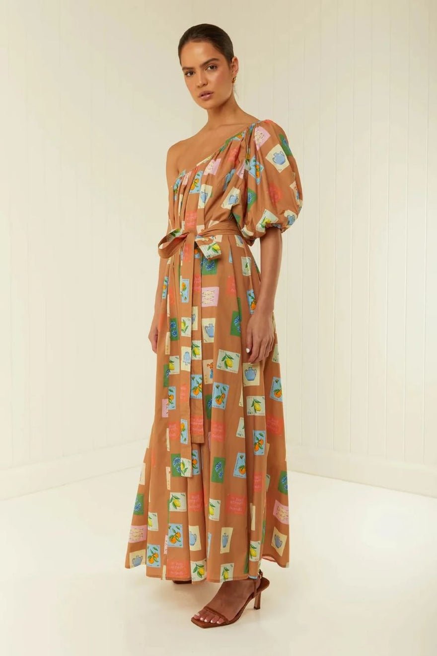 Palm Noosa Lotus Maxi Dress Brown Emblem photo 5