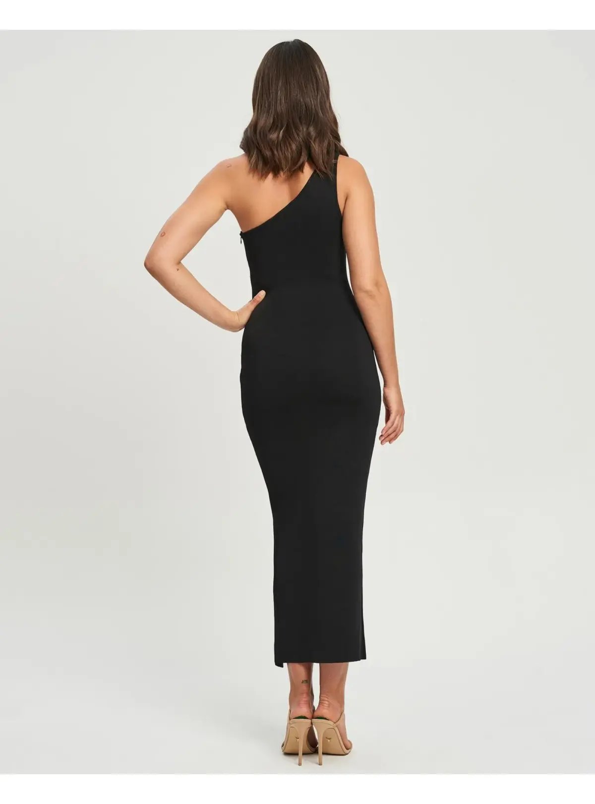 Tussah Nella Knit Dress in Black Size AU 10 photo 3