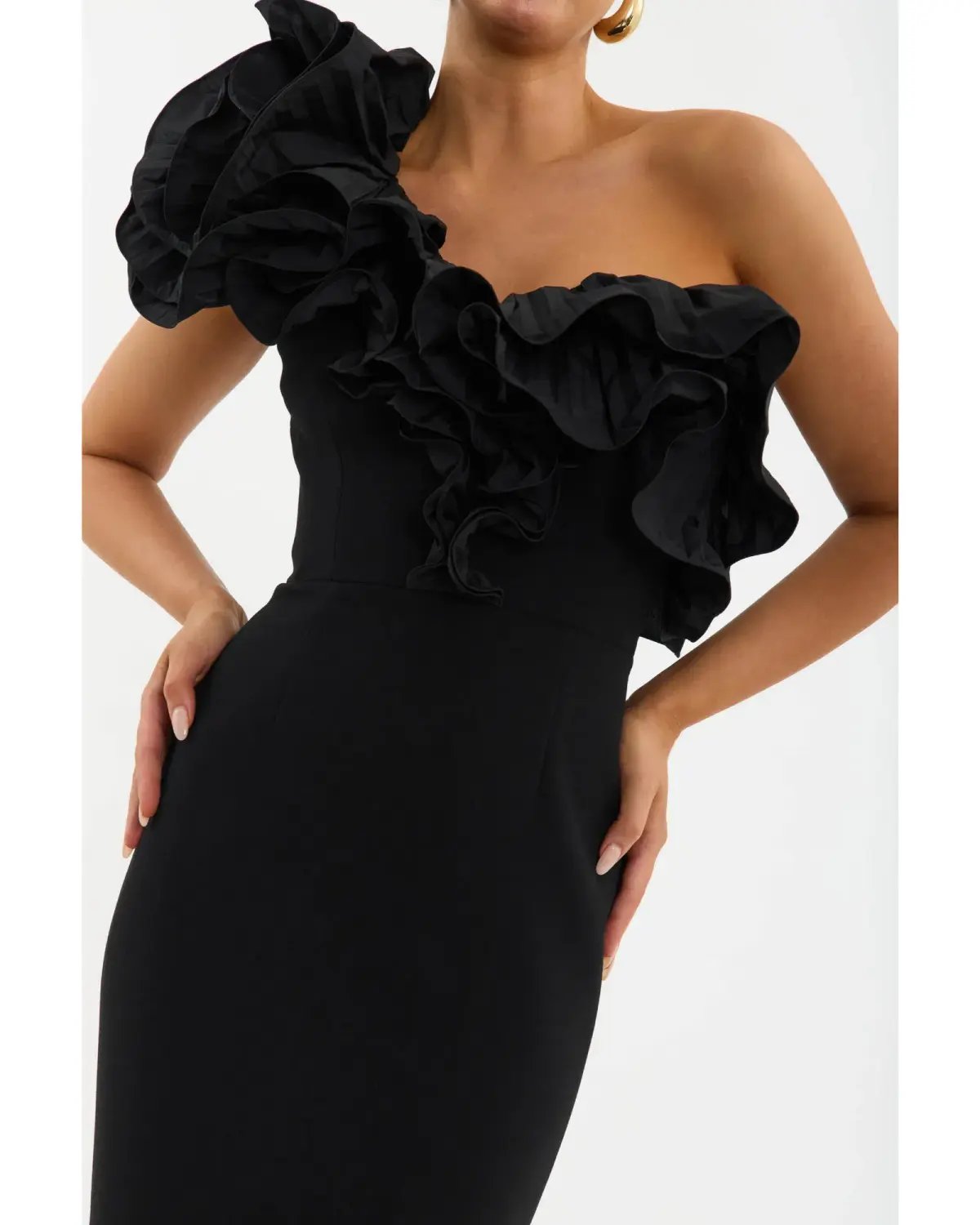 Rebecca Vallance Ella Gown in Black Size AU 12 photo 3