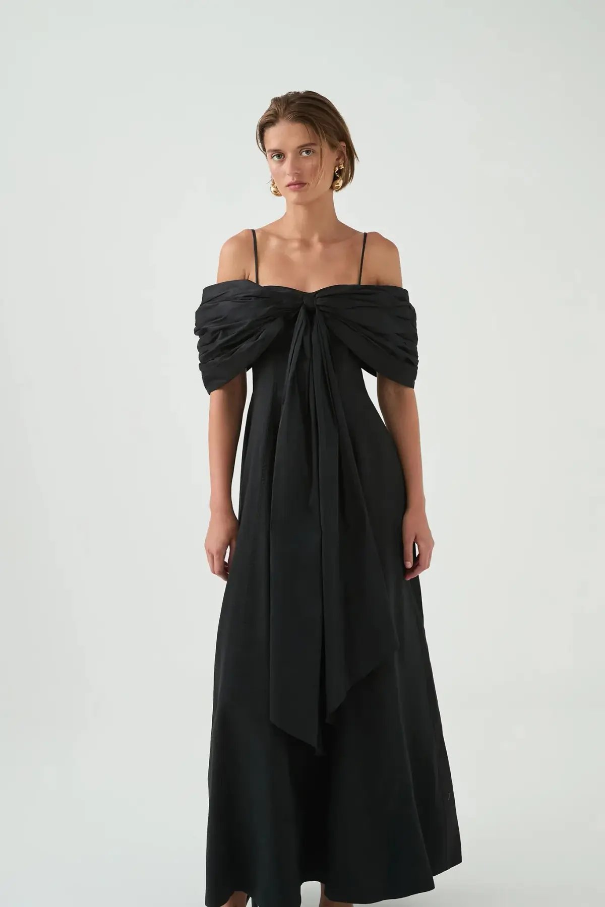 Aje Scarlett Gown Black Size 8 photo 3