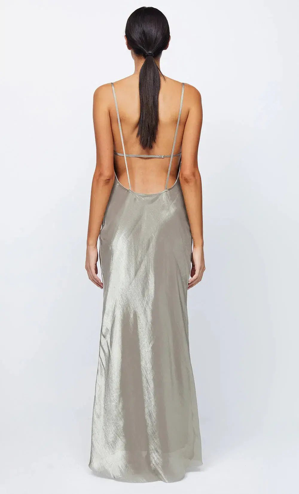Bec & Bridge Fleur Maxi Dress Silver Size S / AU 8 photo 3