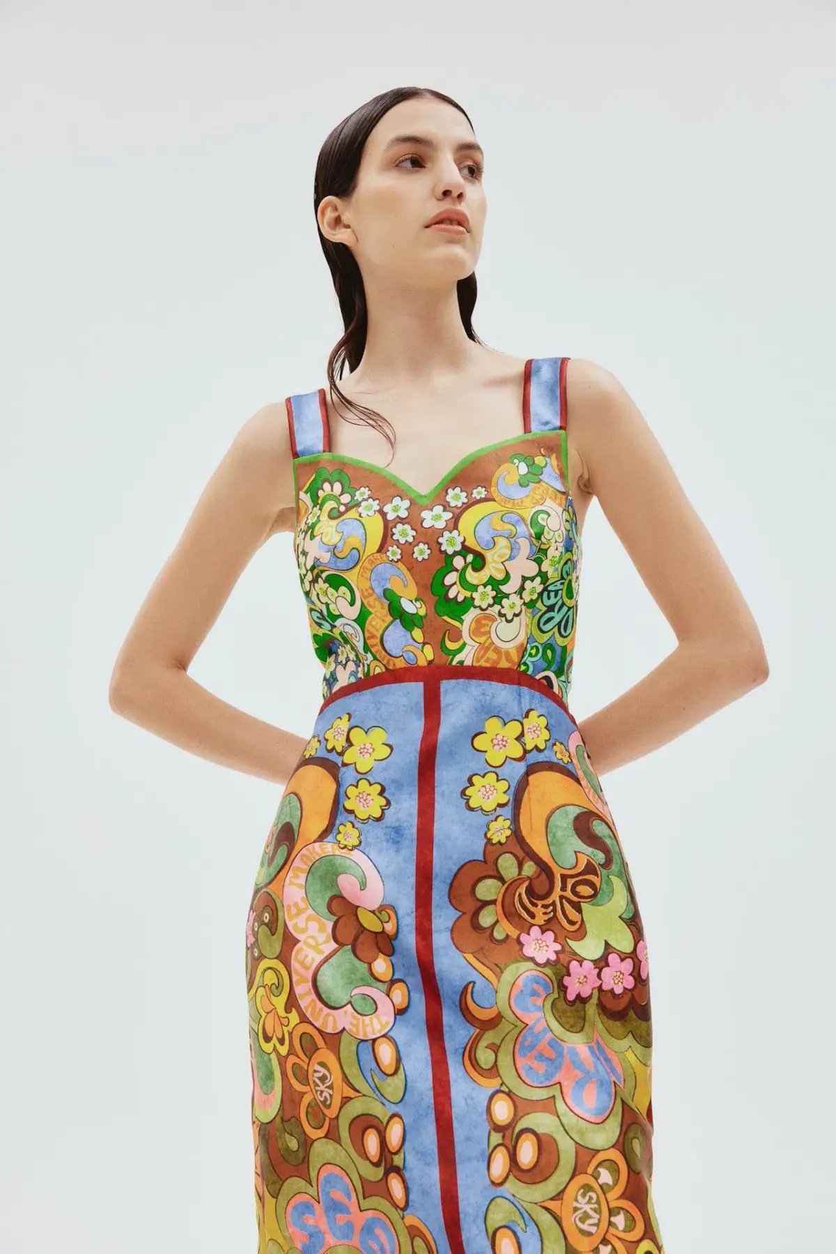 Alemais Dreamer Corset Midi Dress Multi Size 14 photo 4