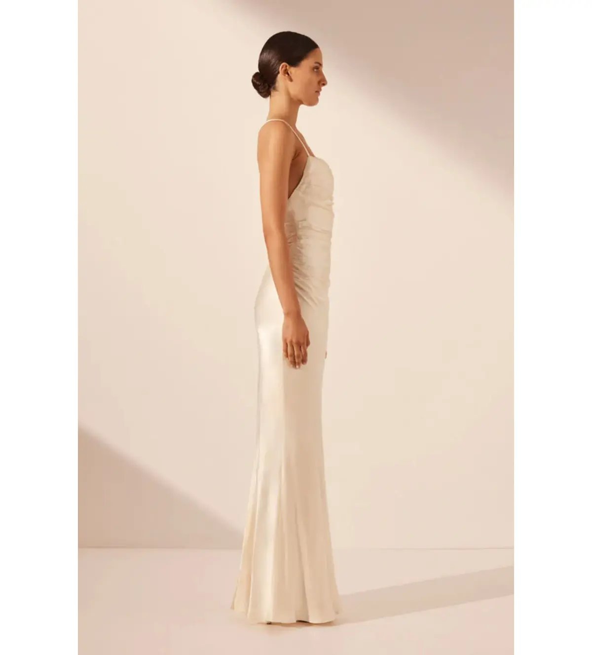 Shona Joy La Lune Lace Back Maxi Dress Cream Size XS / AU 6 photo 2
