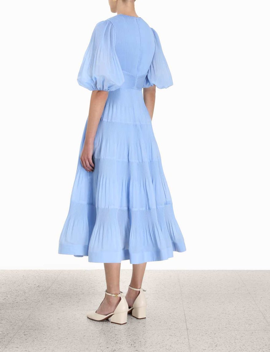 Zimmermann Pleated Midi Dress - Jacaranda photo 3