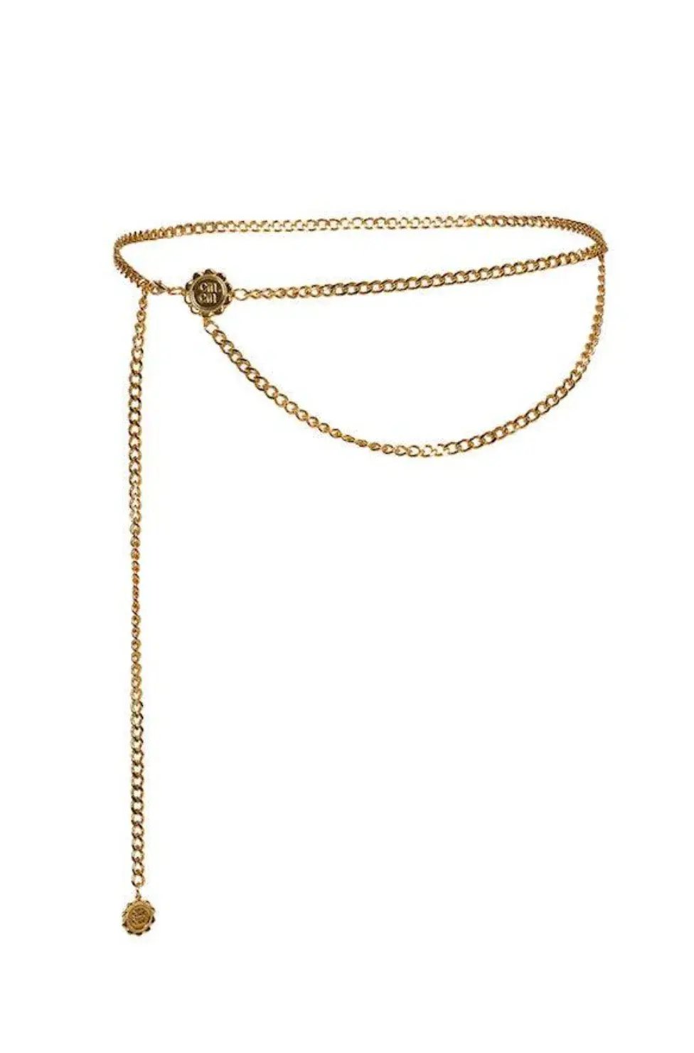 Cin Cin Charm Belt Gold One Size photo 3