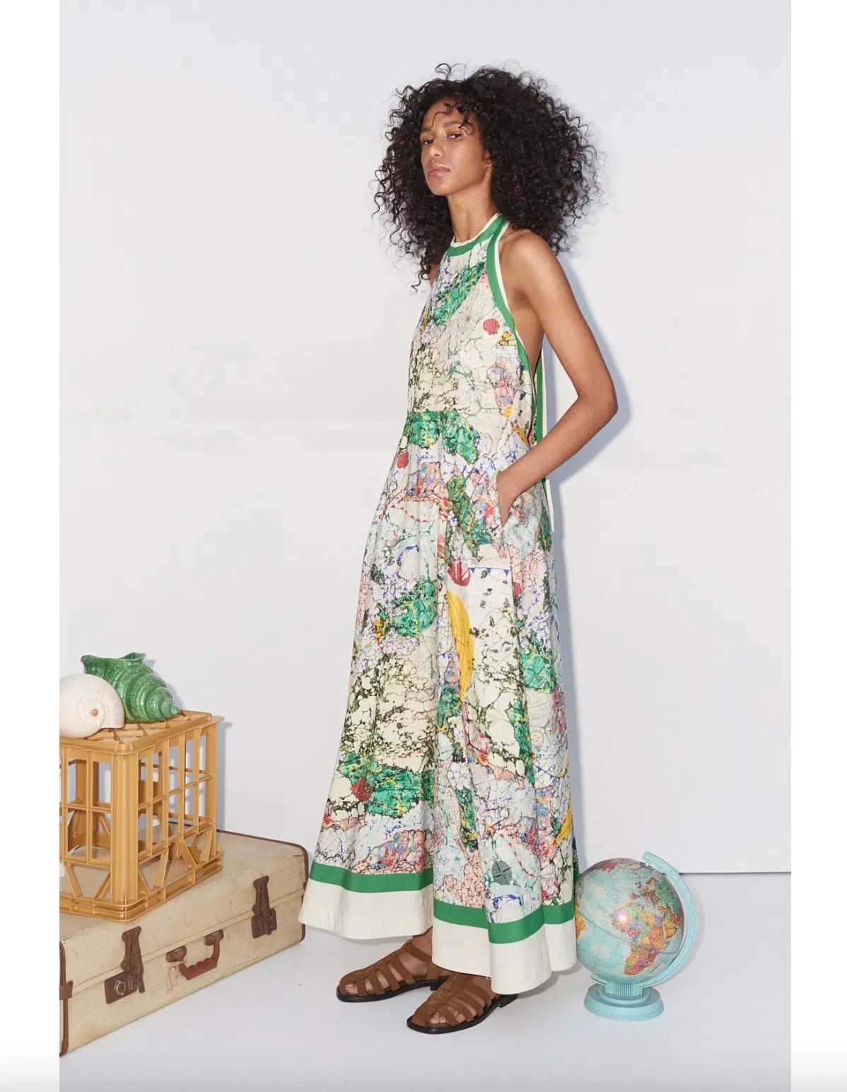 Alemais Odyssey Halter Midi Dress Multi Size 10 photo 2