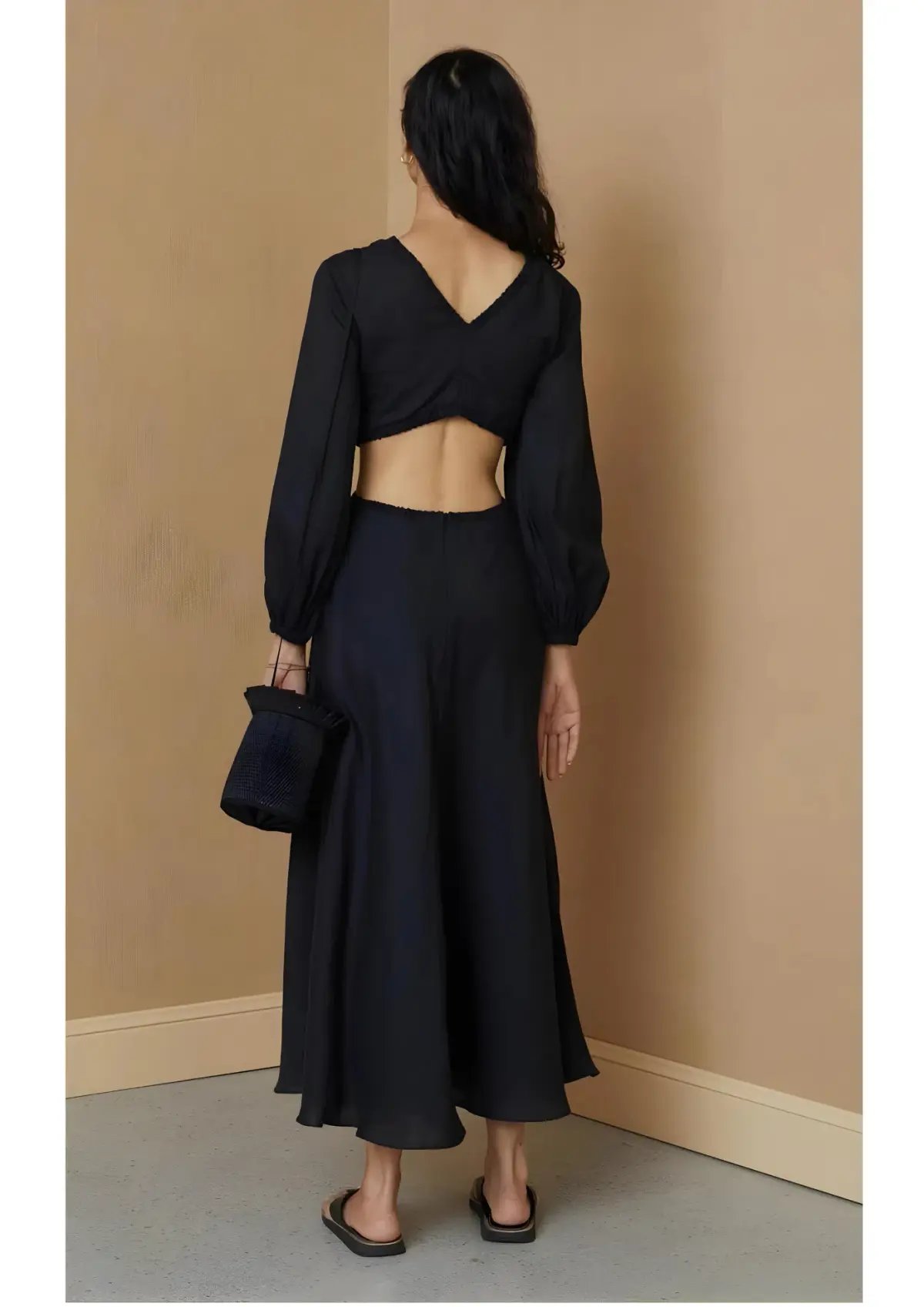 Bec & Bridge Madeleine Midi Dress Black Size AU 6 photo 2