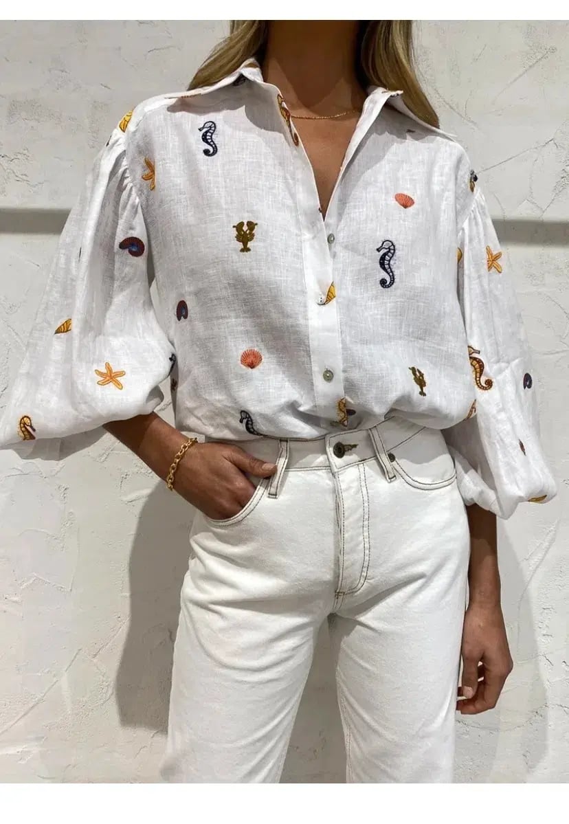 Alemais Under The Sea Shirt Print Size 10 photo 4