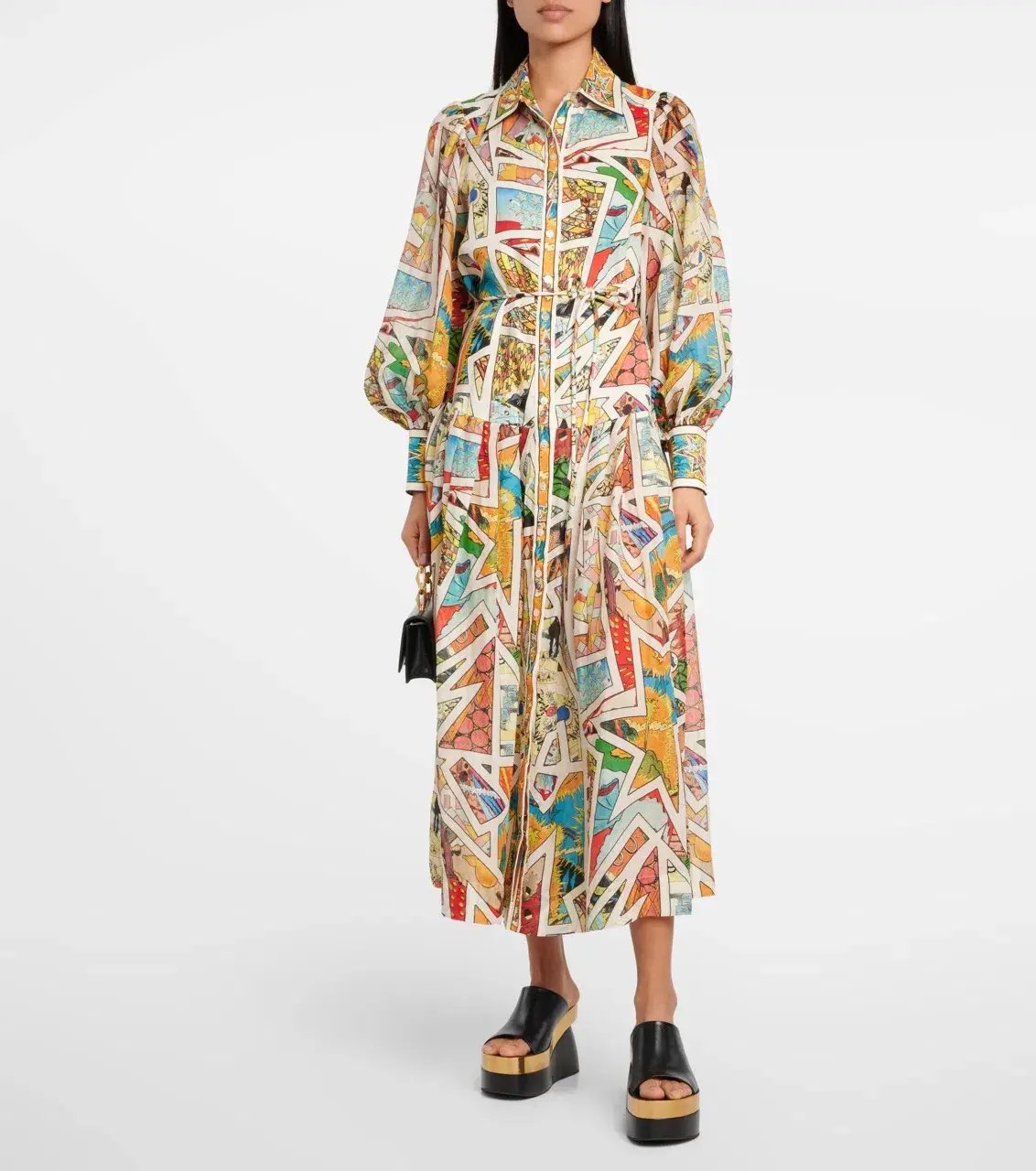 Alemais Star Man Midi Shirtdress Multi Size 10 AU photo 7