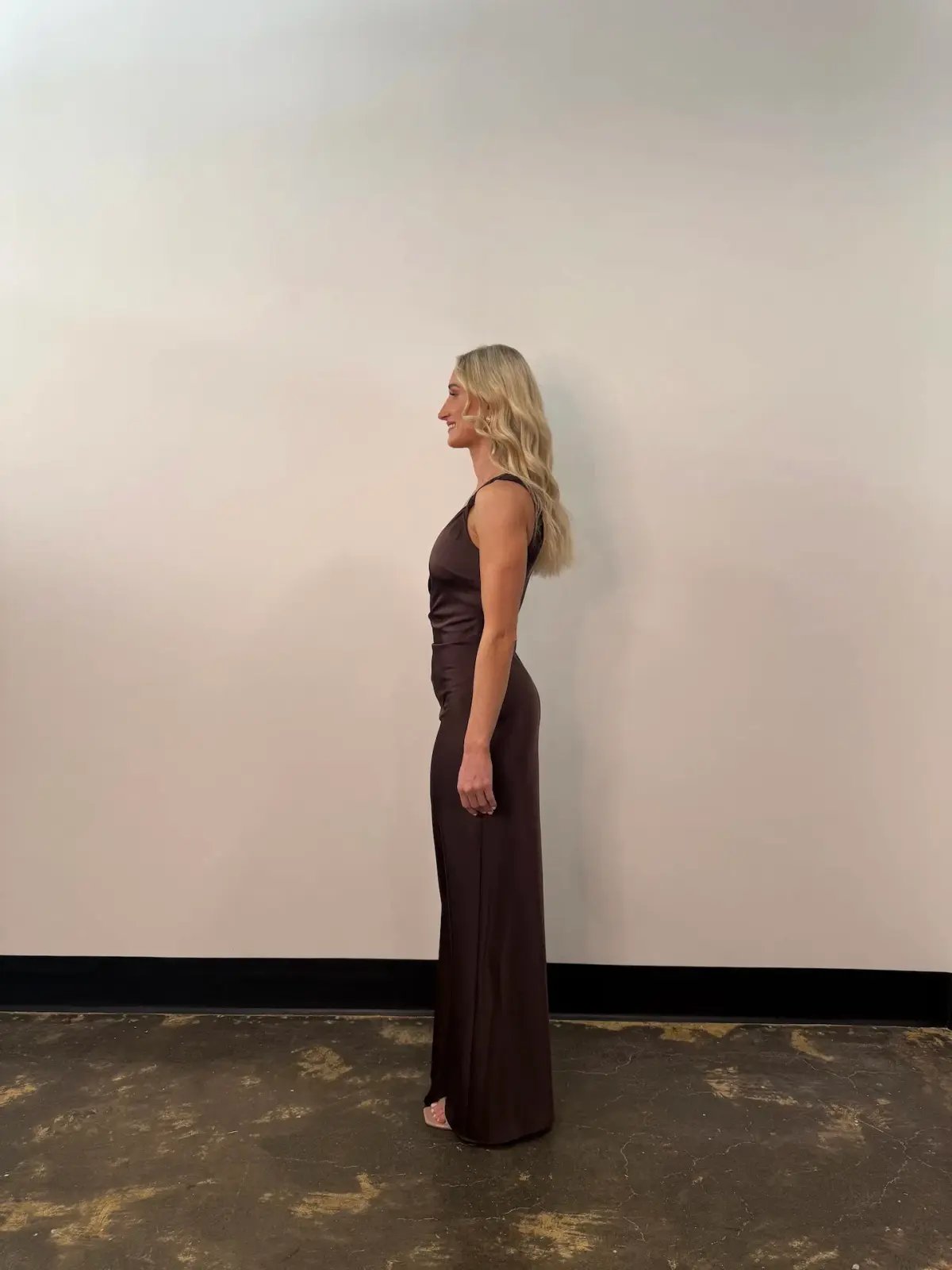 Bec & Bridge Lunetta Twist Strap Maxi Dress Chocolate Size AU 16 photo 4