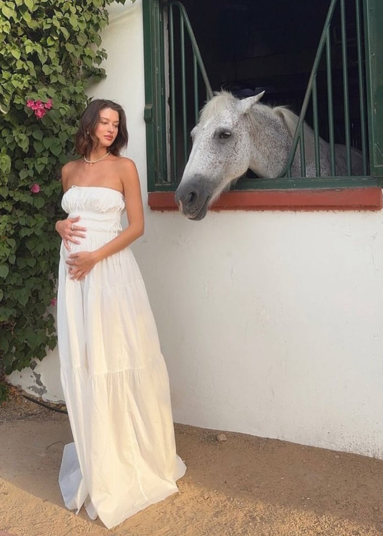 Bumpsuit Shirred Strapless Gown photo 4