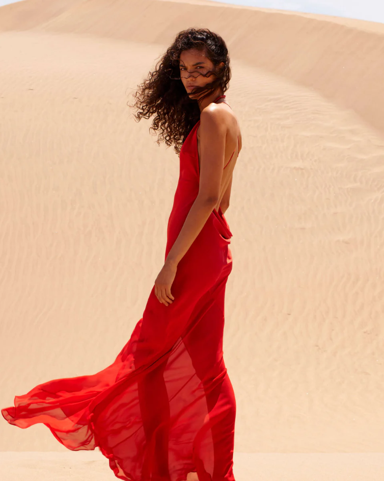 Rat & Boa Lotus Slip Dress Red photo 4
