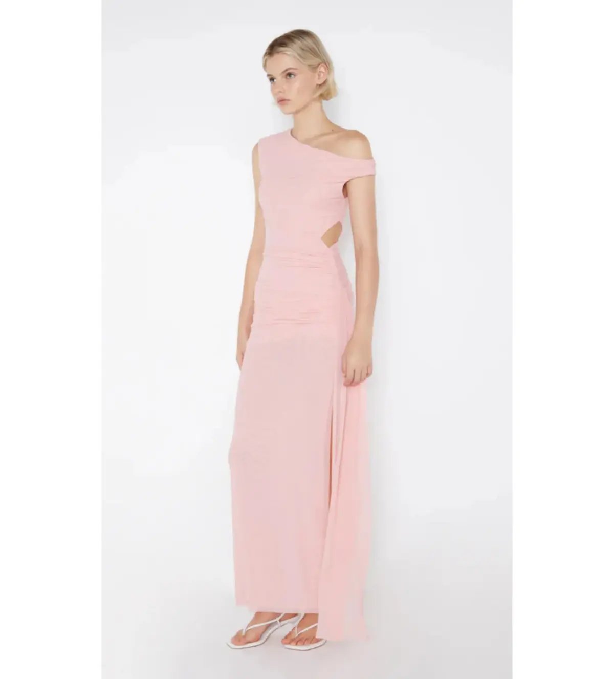 Bec & Bridge Victoria Asym Dress Dusty Pink Size AU 10 photo 2