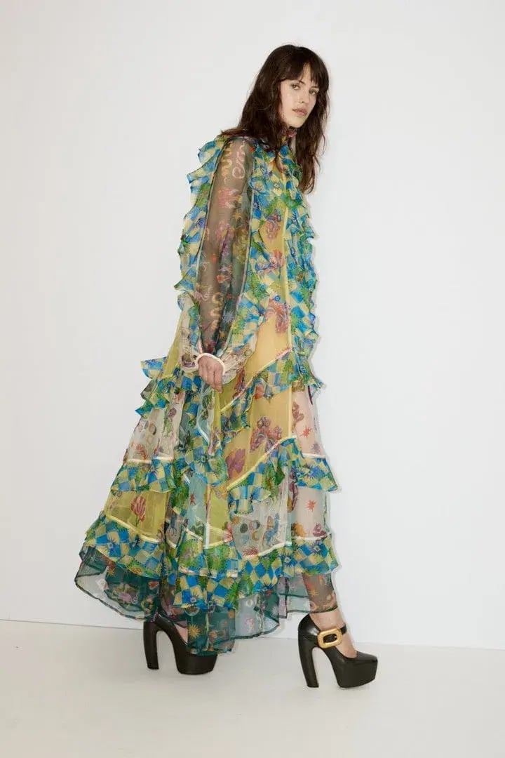 Alemais Guardian Ruffled Silk Organza Gown Size 10 Au photo 7