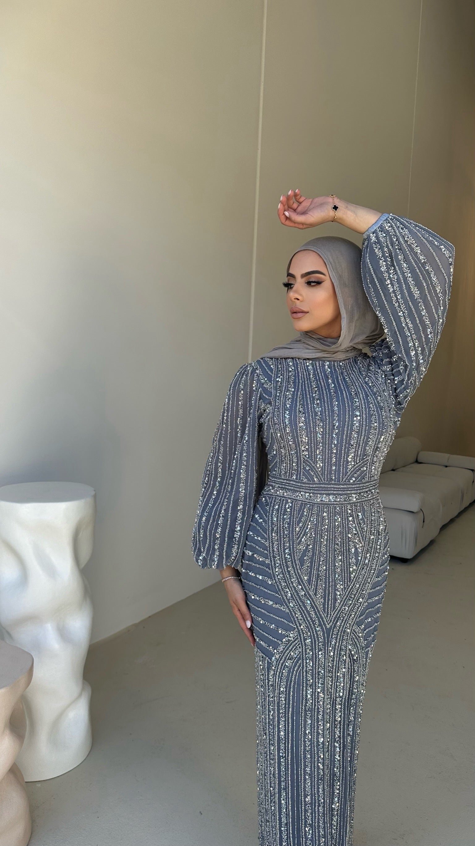JANNAH BY MY SECRET WARDROBE GUNMETAL GREY photo 2