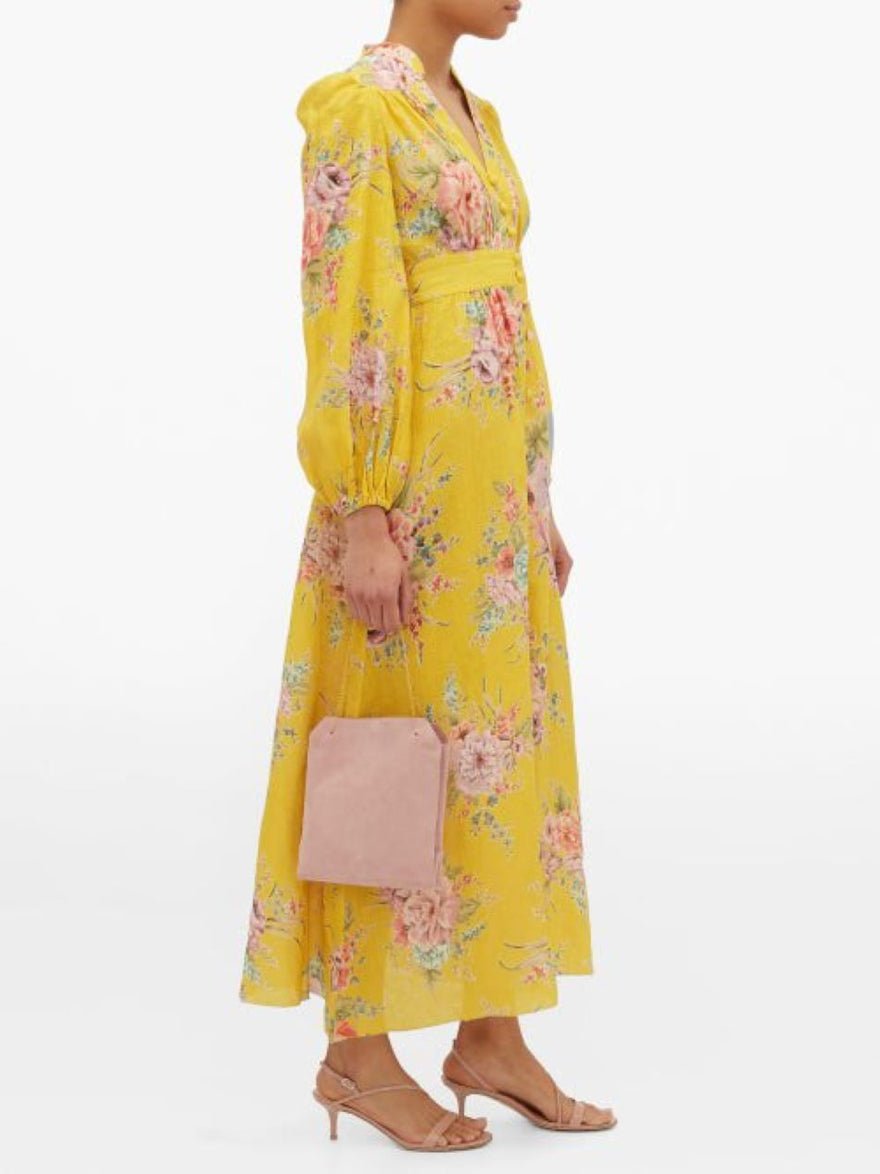 Zimmermann Zinnia Button Front Long Dress photo 3