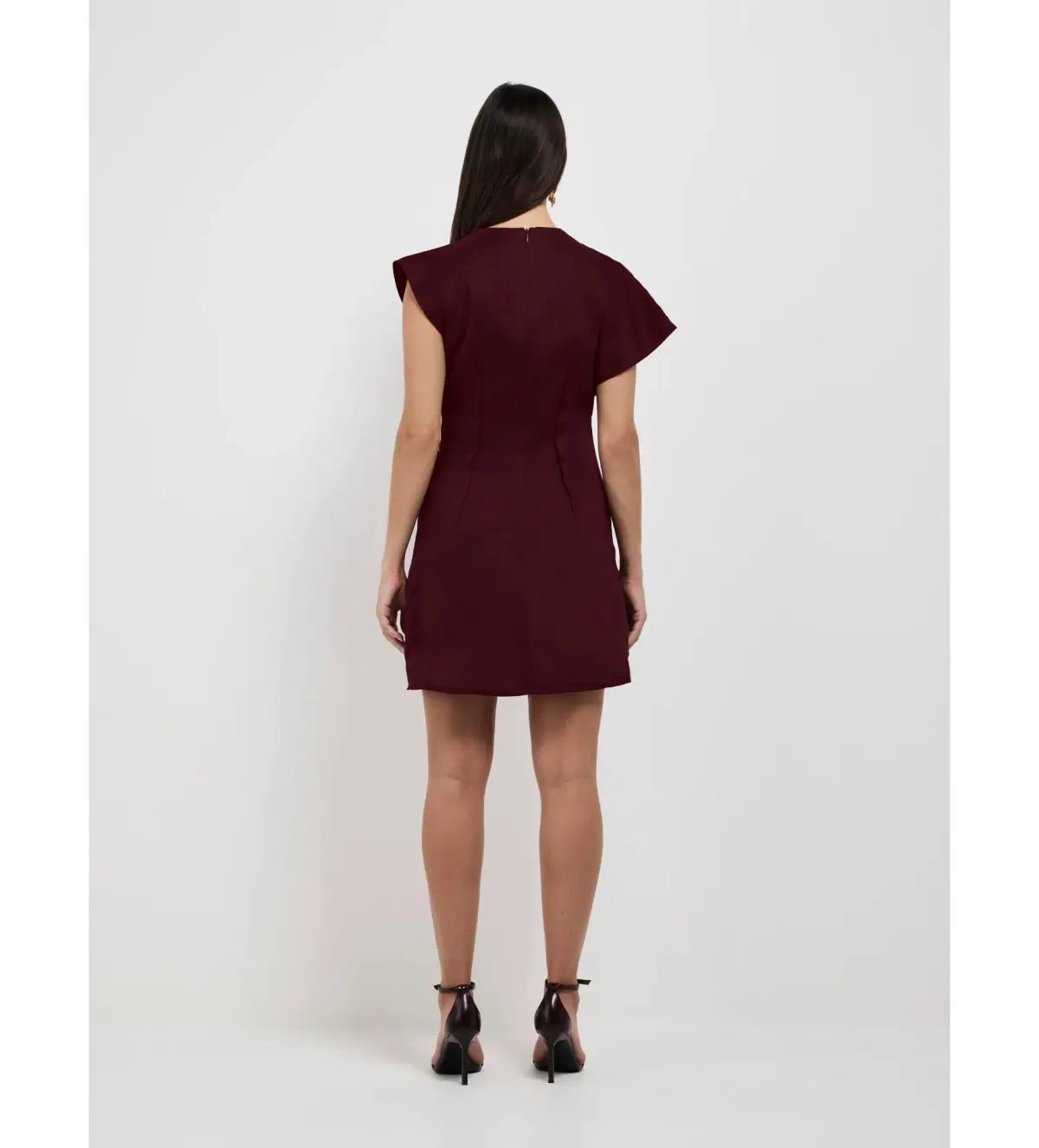 Sheike Paris Nights Mini Dress Burgundy Size AU 18 photo 3