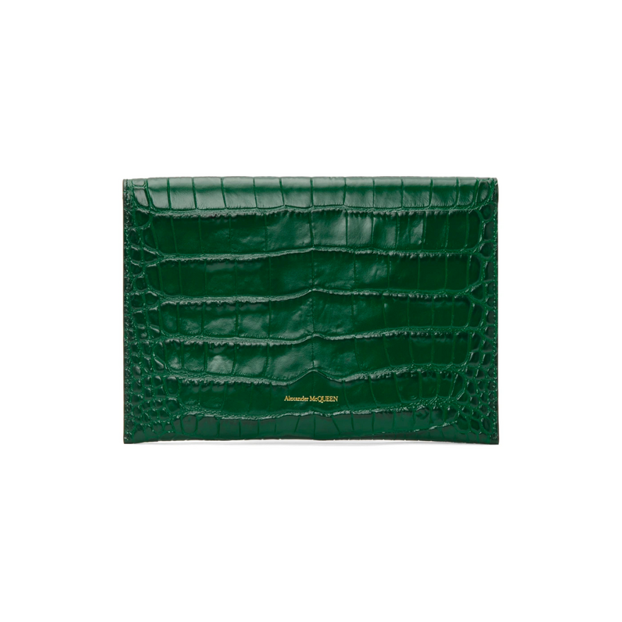 Alexander McQueen Croc Skull Pouch photo 3