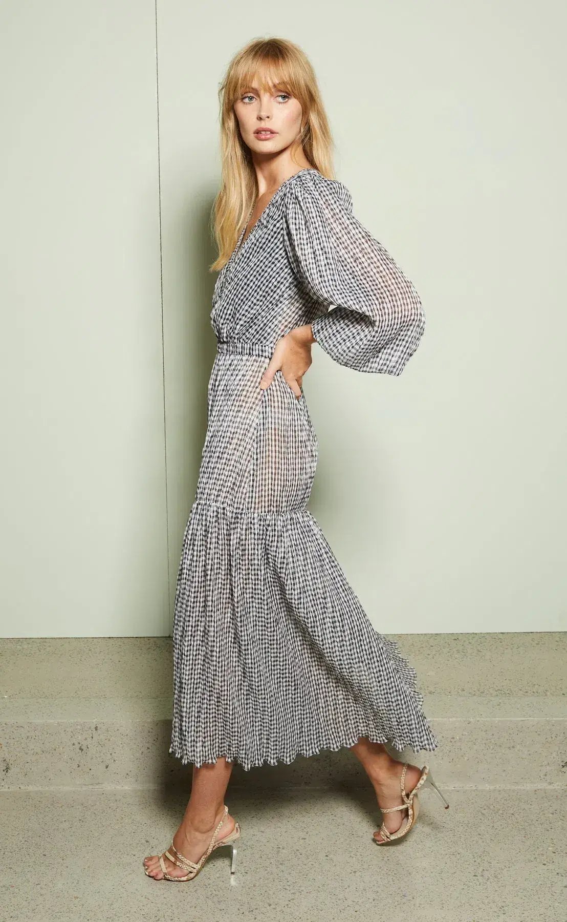 Bec & Bridge Nadine Midi Dress Black/White AU10 photo 2