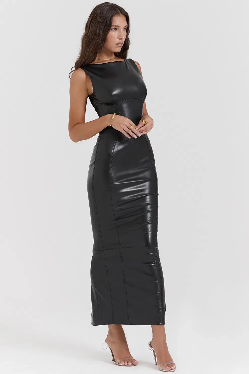 House of CB Sahara Maxi Dress Black Size S/Au 8 photo 2