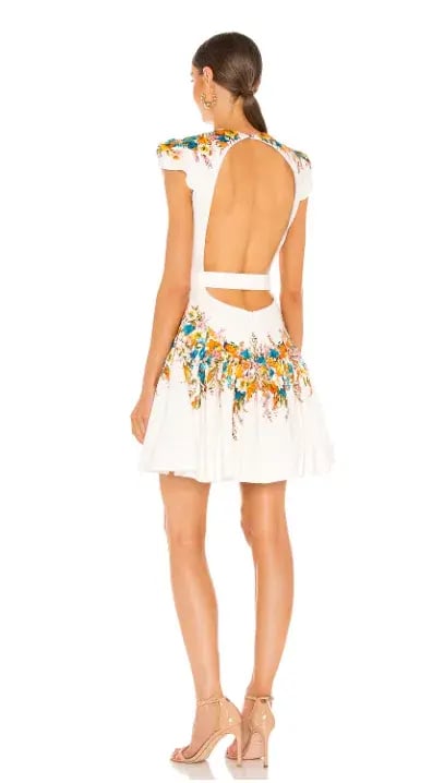 Zimmermann Estelle Tie Mini Dress Print Size 8 photo 2