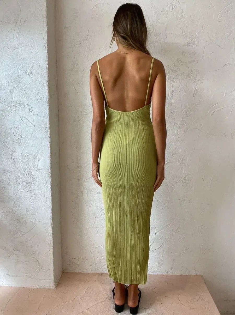 Bec & Bridge Plisse Maxi Dress in Pistachio Size 8 photo 2