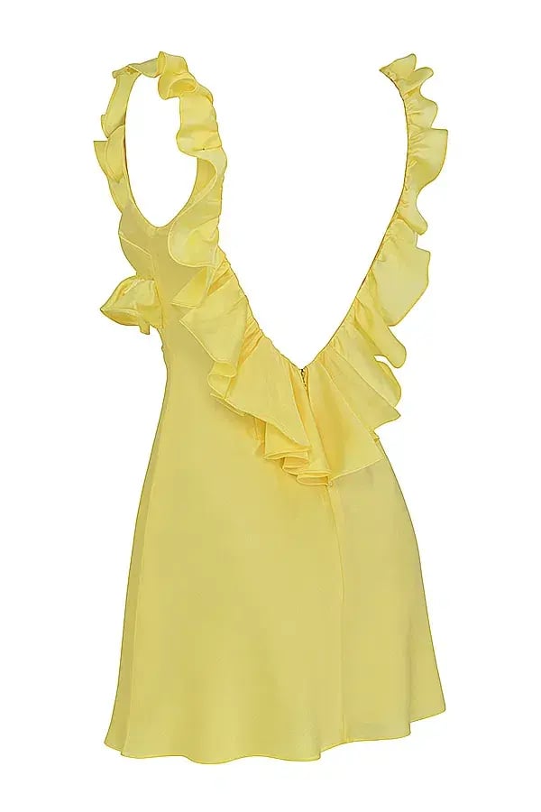 House of CB Tink Buttercup Mini Dress Yellow Size S / Au 8 photo 12