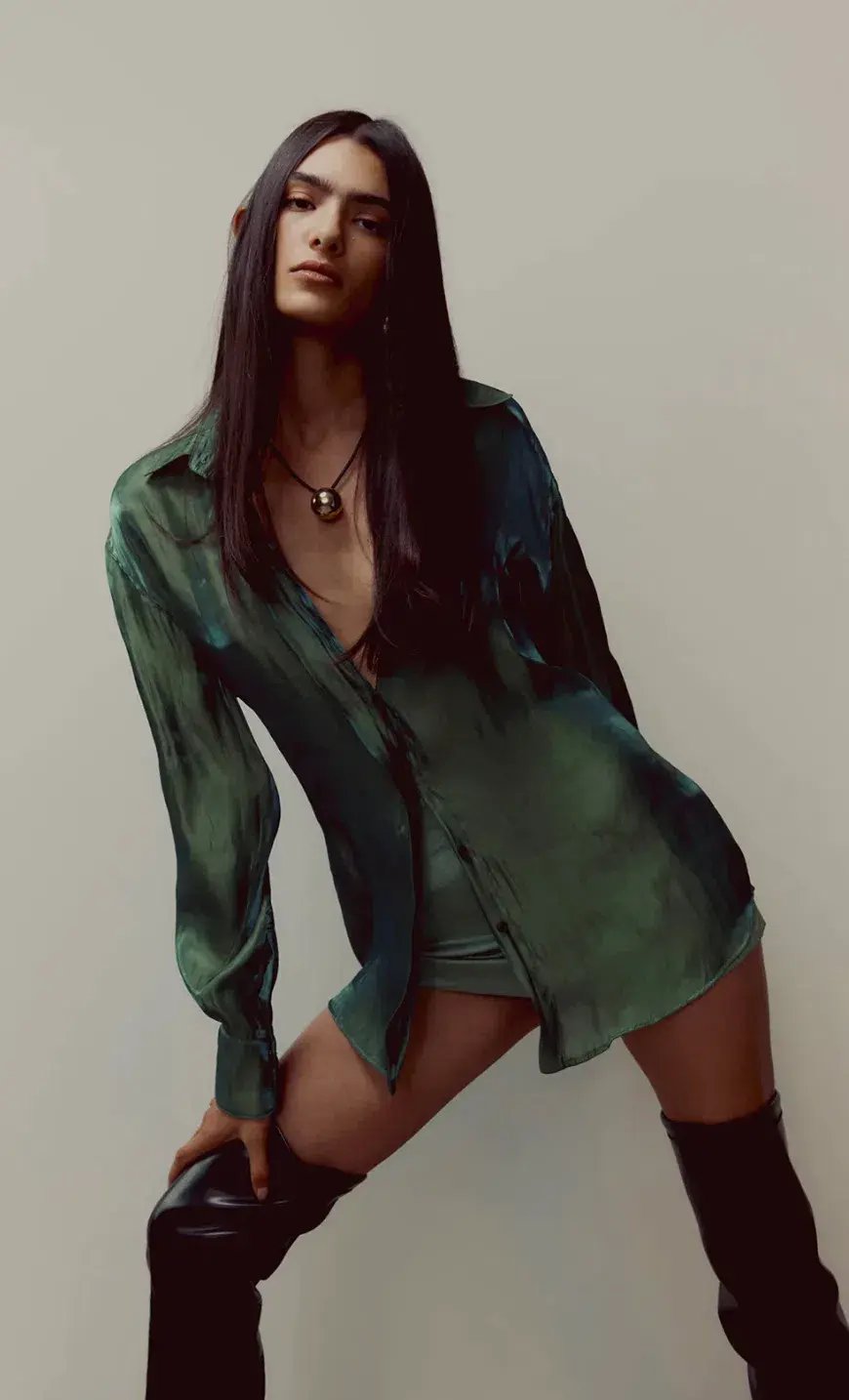 Bec & Bridge Symone Mini Skirt Moss Green Size AU 8 photo 5