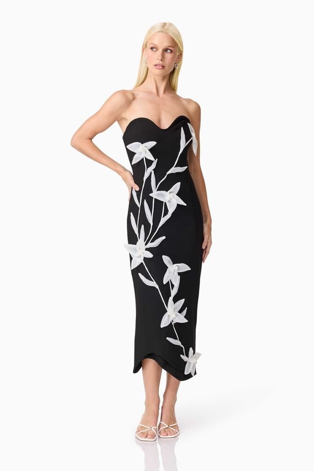Elliatt Ilaria Midi Dress - Black photo 4