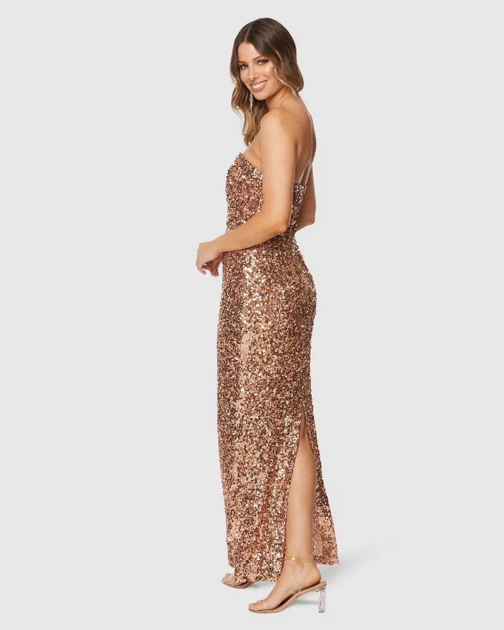 Pilgrim Gianina Gown Sequin Size 10 photo 3