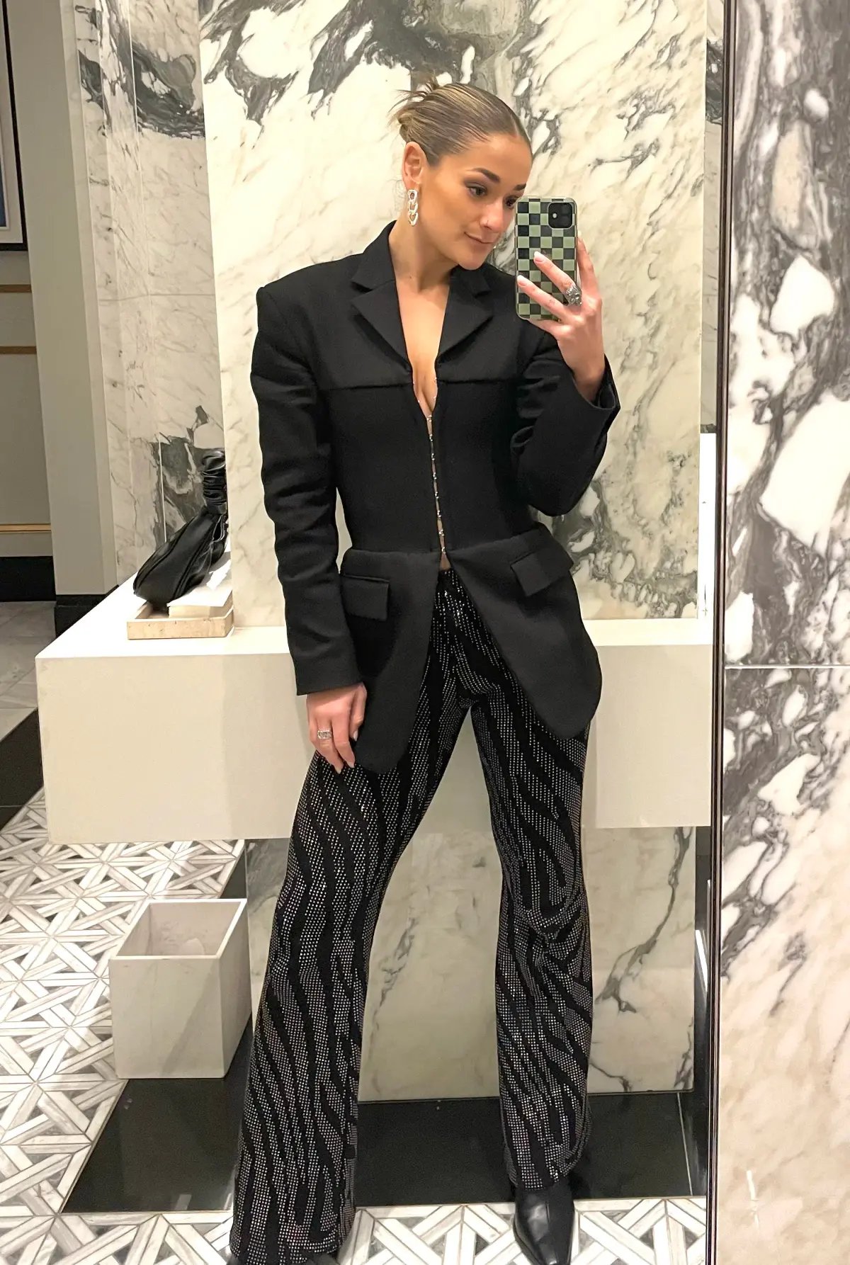 Dion Lee Hook Eye Tube Blazer Black Size 6 photo 4