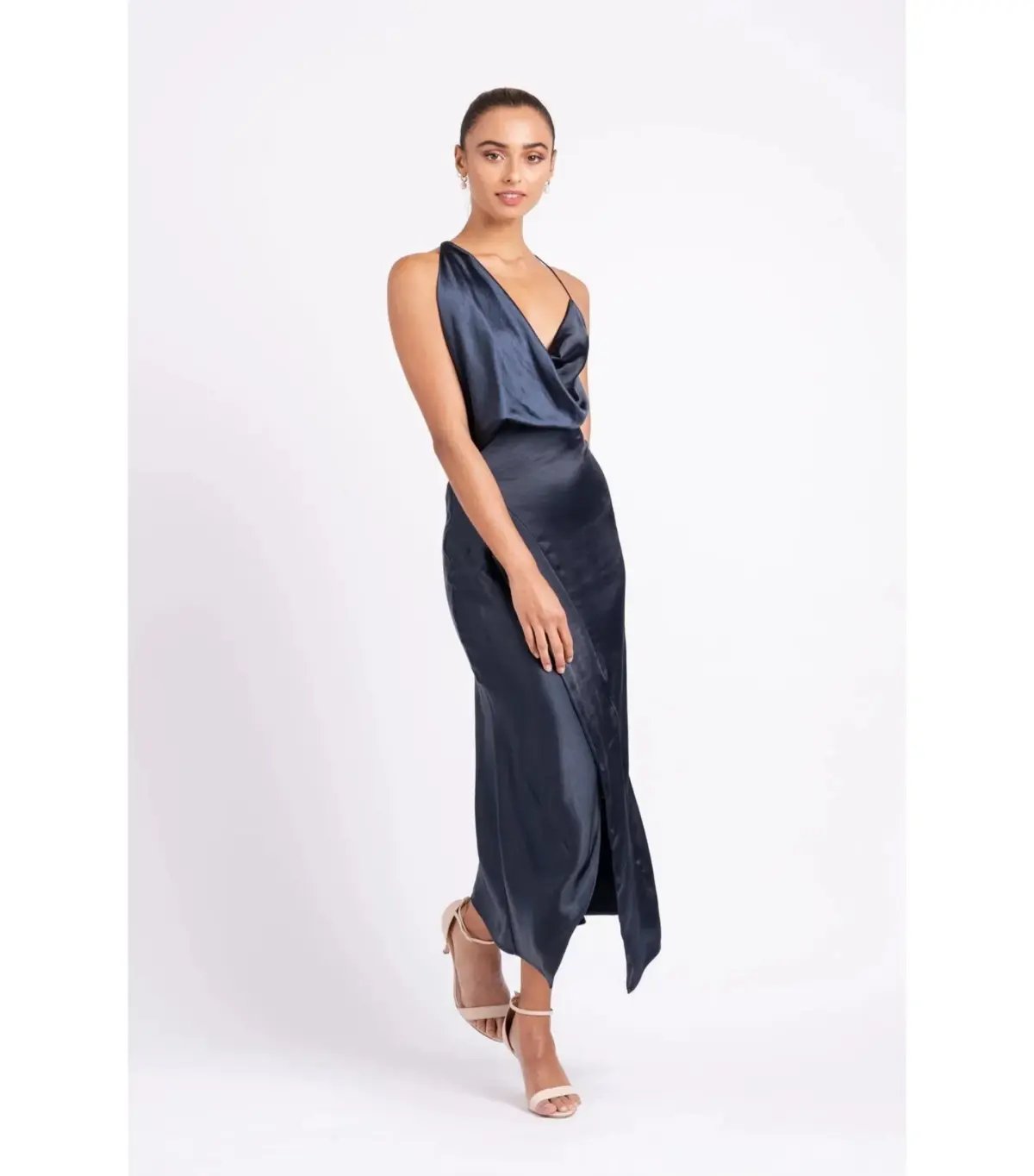 One Fell Swoop Muse Midi Dress Navy Size AU 10 photo 2