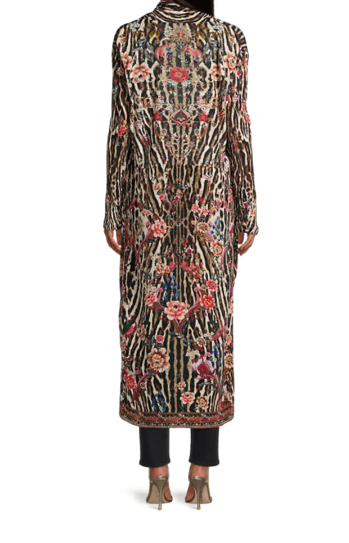 Camilla Long Casual Jacket Print Size 14 photo 3