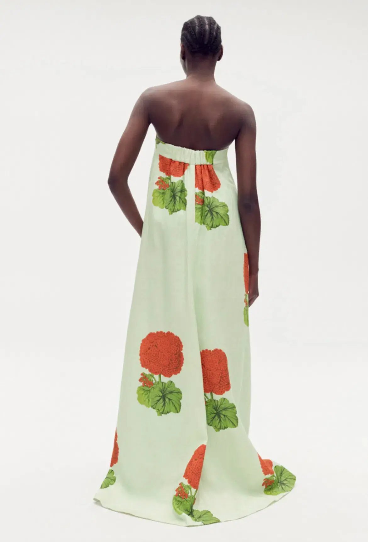 Oroton Posie Geranium Print Gown Floral Size 8 photo 2